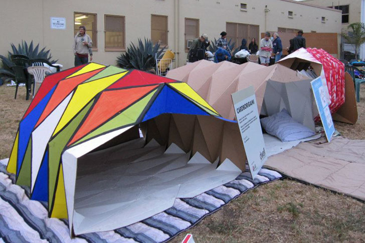 Cardborigami Cardboard Shelters For Homeless
